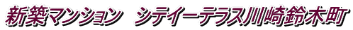 新築マンション シテイーテラス川崎鈴木町