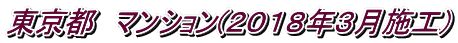 東京都 マンション(2018年3月施工)