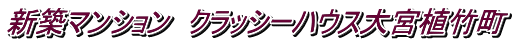 新築マンション クラッシーハウス大宮植竹町