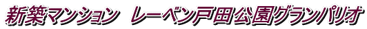 新築マンション レーベン戸田公園グランパリオ