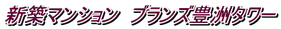新築マンション ブランズ豊洲タワー