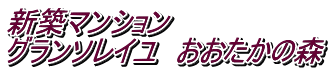 新築マンション グランソレイユ おおたかの森
