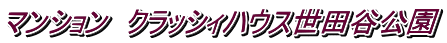 マンション クラッシィハウス世田谷公園