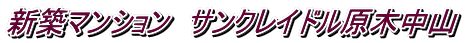 新築マンション サンクレイドル原木中山
