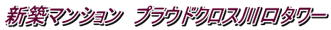 新築マンション プラウドクロス川口タワー