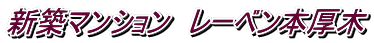 新築マンション レーベン本厚木